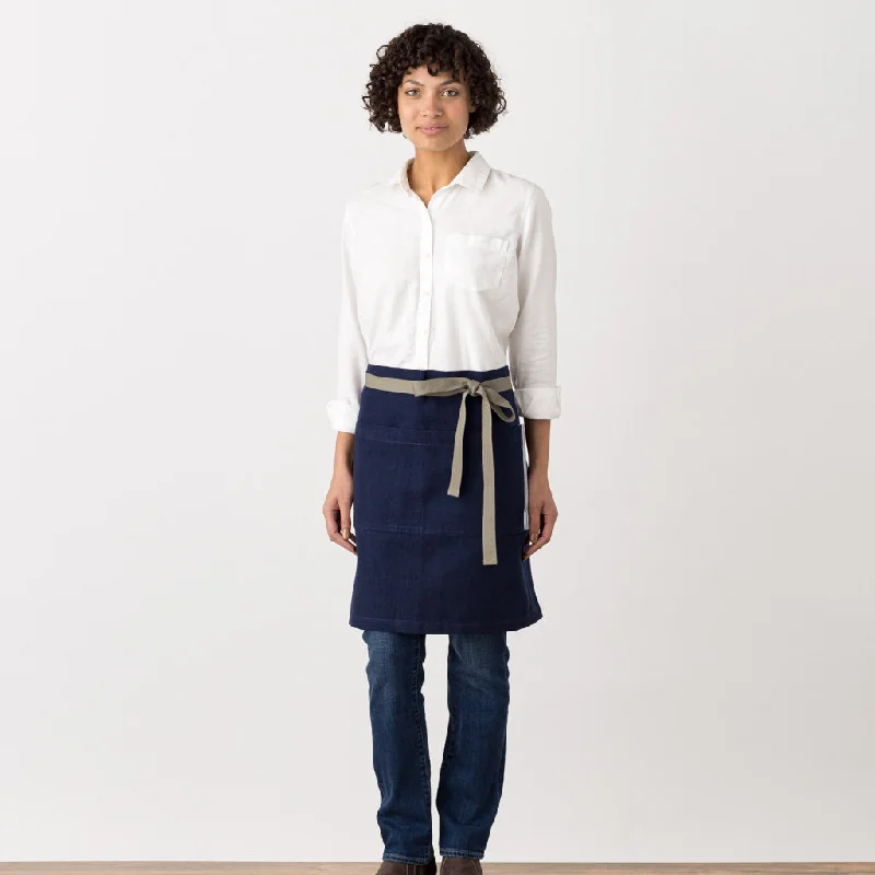 Bistro Half Apron, Navy, Men or Women