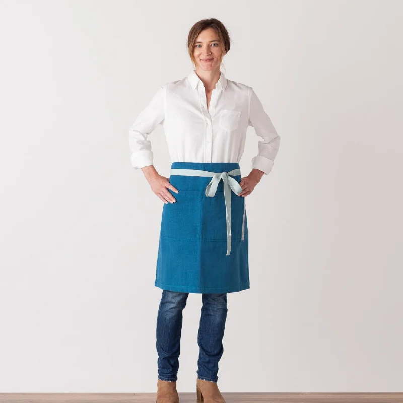 Bistro Half Apron, Seaside Blue, Women or Men