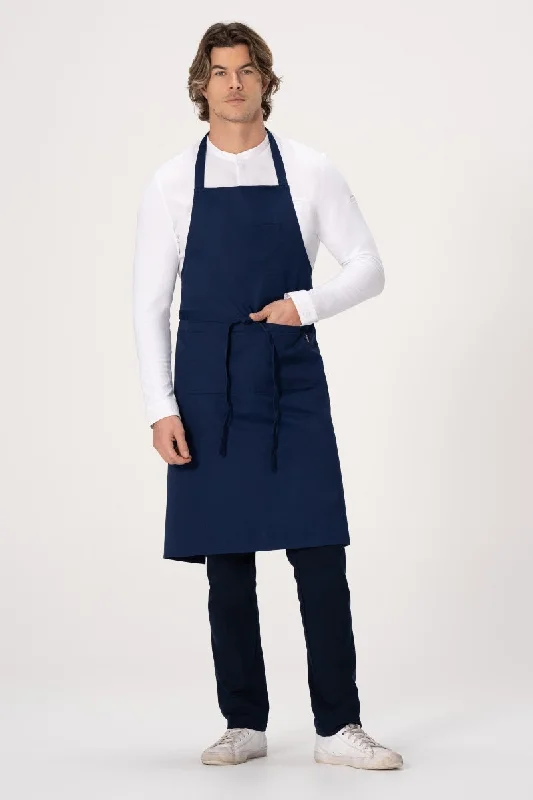 Ceylany Navy Bib Apron (5 Pockets)