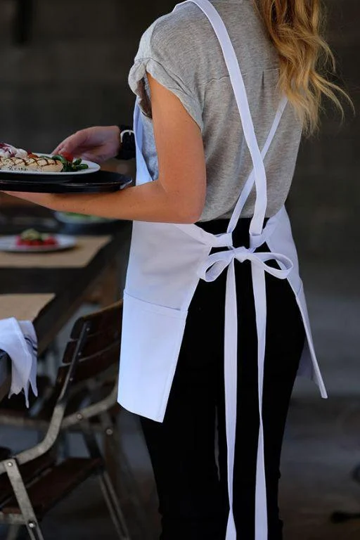 Deluxe Criss Cross Bib Apron (3 Pockets)