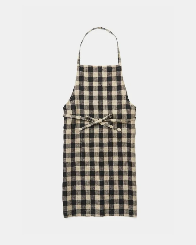 Daily Apron: Black Natural Check