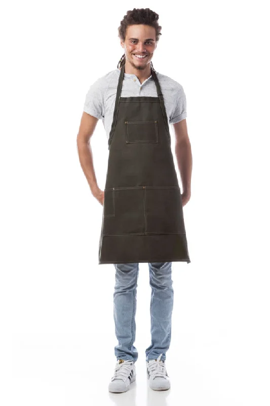 Spruce Woodland Canvas Series Three Pocket Bib Apron