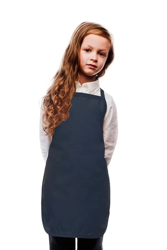 Navy Kid's Bib Apron (No Pockets)