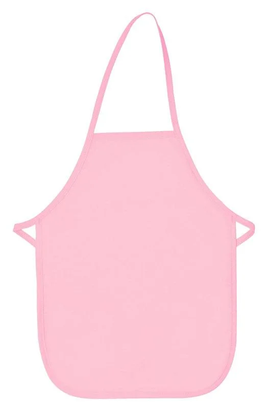 Pink Kid's XL Bib Apron (No Pockets)