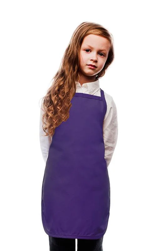 Purple Kid's Bib Apron (No Pockets)