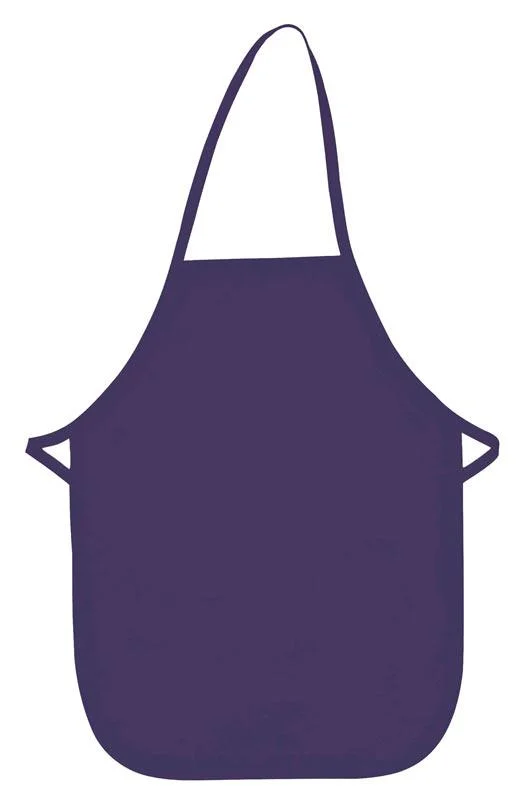 Purple Kid's XL Bib Apron (No Pockets)