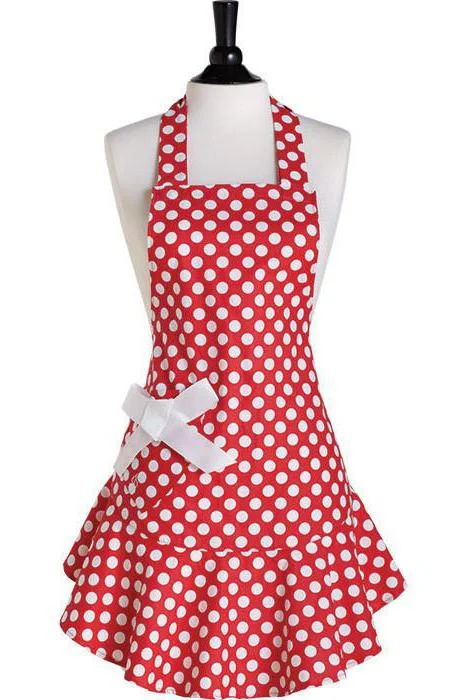 Red & White Polka Dot Josephine Apron