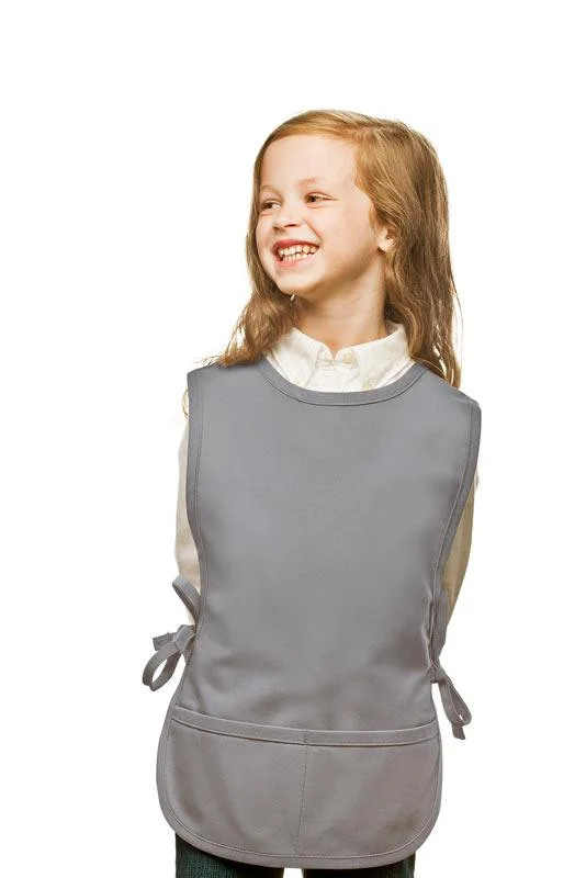 Silver Kid's Cobbler Apron (2 Pockets)