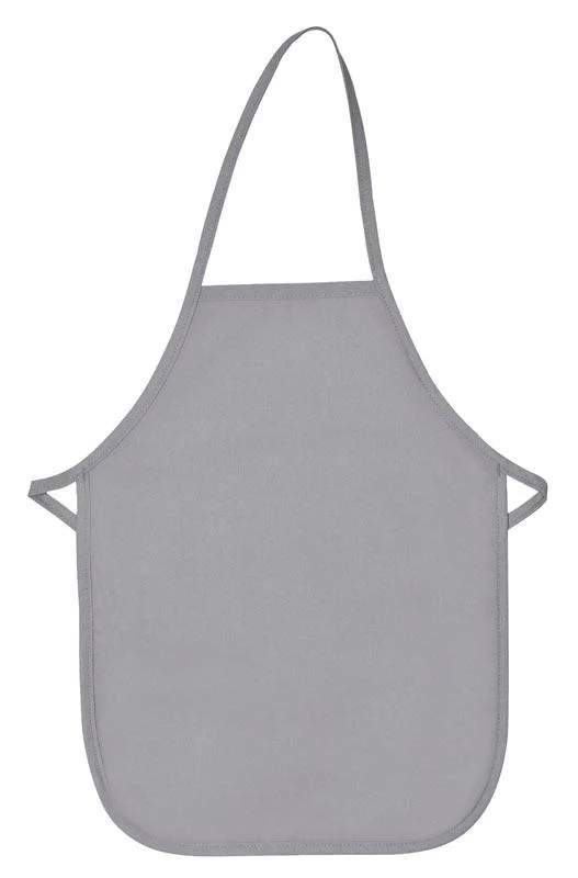 Silver Kid's XL Bib Apron (No Pockets)