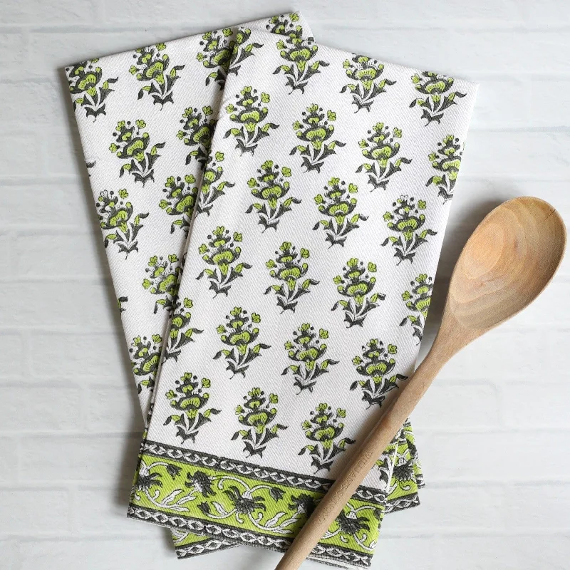 PAR Tea Towel Gayatri Buti Olive