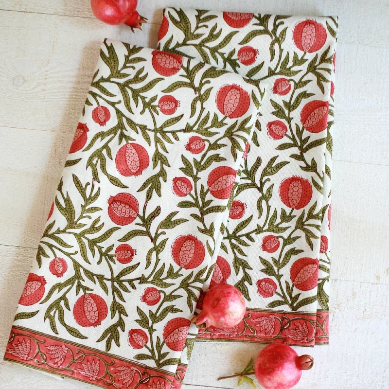 PAR Tea Towel Pomegranate Red