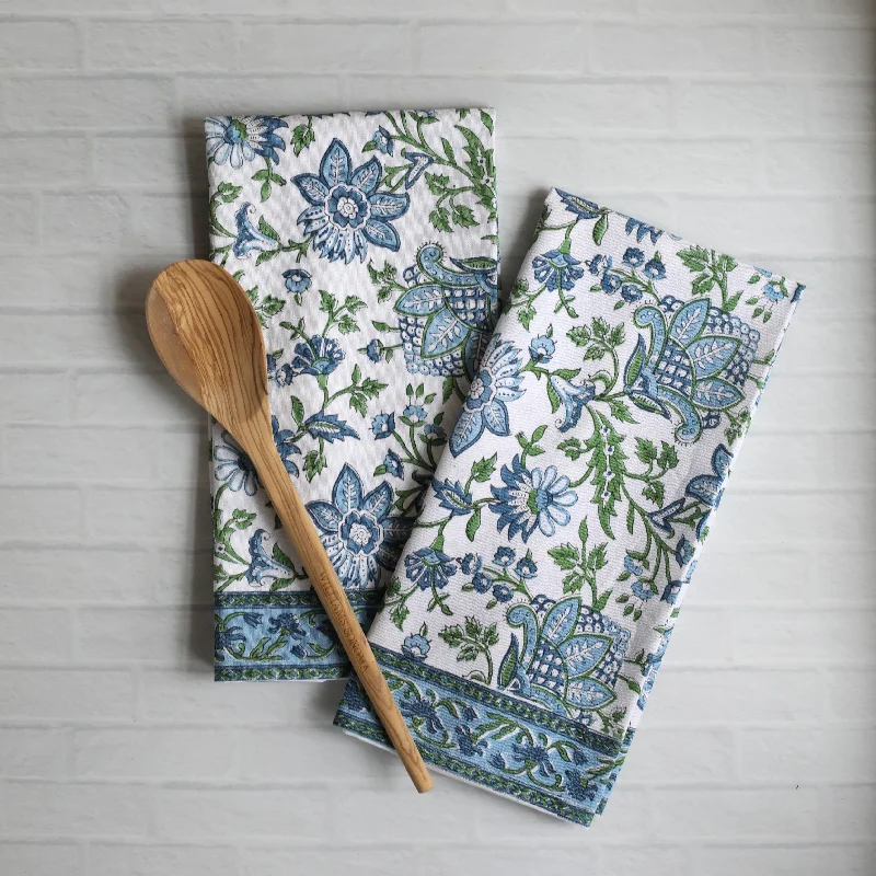 PAR Tea Towel Gayatri Blue Green