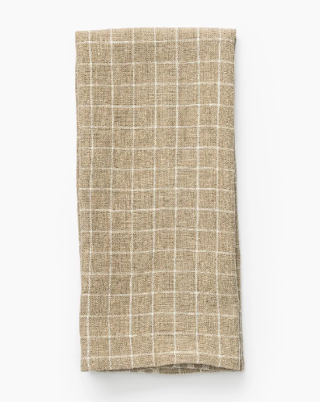 Windowpane Linen Tea Towel