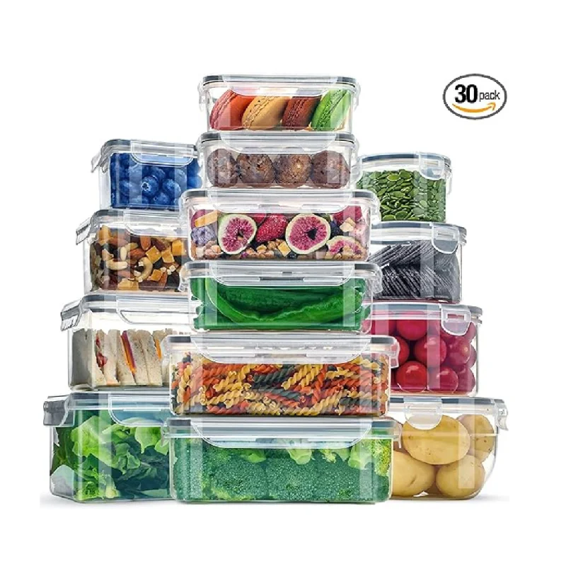 28-Pieces Airtight Leak-Proof Food Storage Containers with Lids