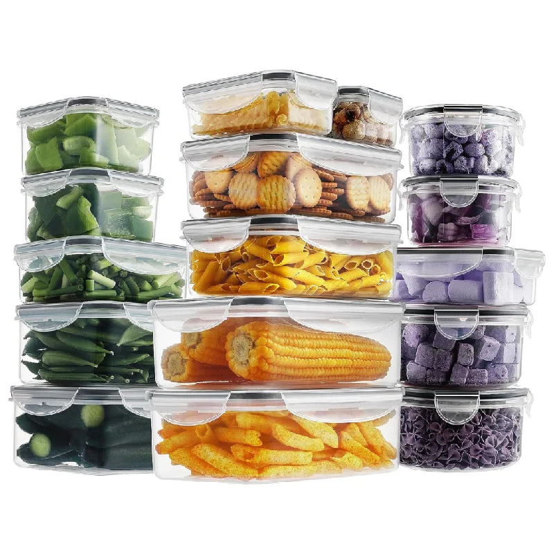 32-Pieces Homberking Food Storage Containers Set With Snap Lids