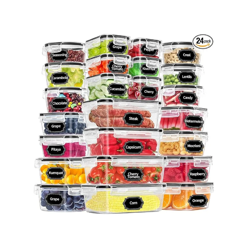 48 Pack Food Storage Containers with Airtight Lids