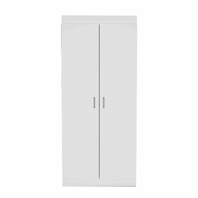 63” Classic White Pantry Cabinet with Two Full Size Doors