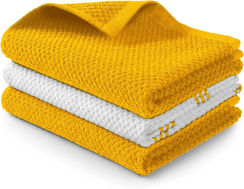 Absorbent Kitchen Towels Cotton 3 Pack 15x25