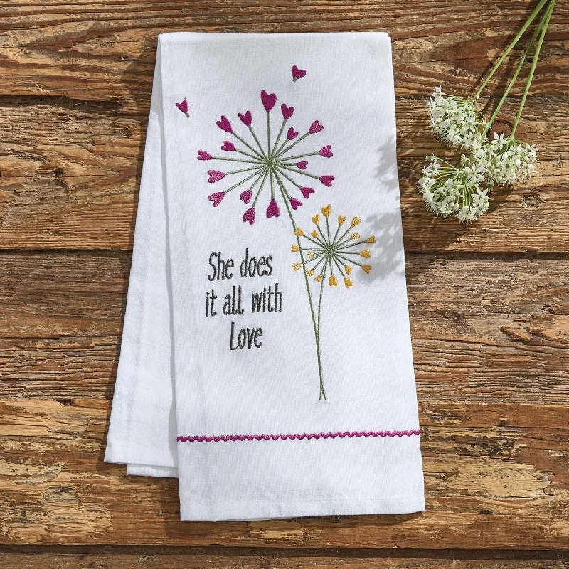 All With Love Decorative Dishtowel - Park Designs