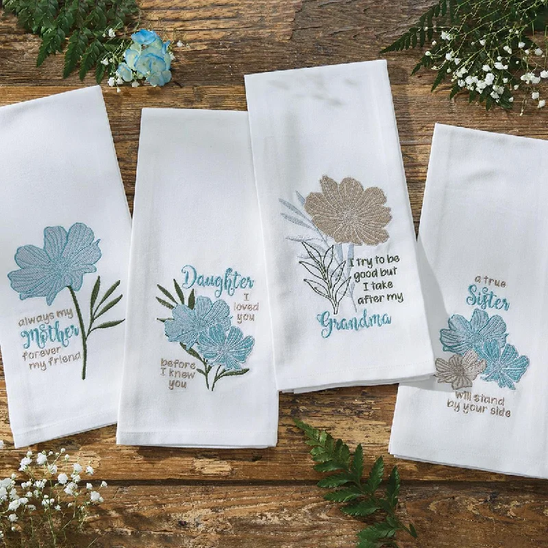 Always My Mother Embroidered Dishtowel - Set of 6 Park Designs