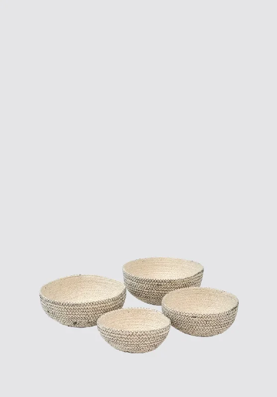 Amari  Round Bowl | Black (Set of 4)