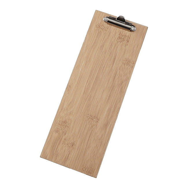 American Metalcraft BB4 & 4-1/2" x 12-1/2" Bamboo Menu Holder Clipboard