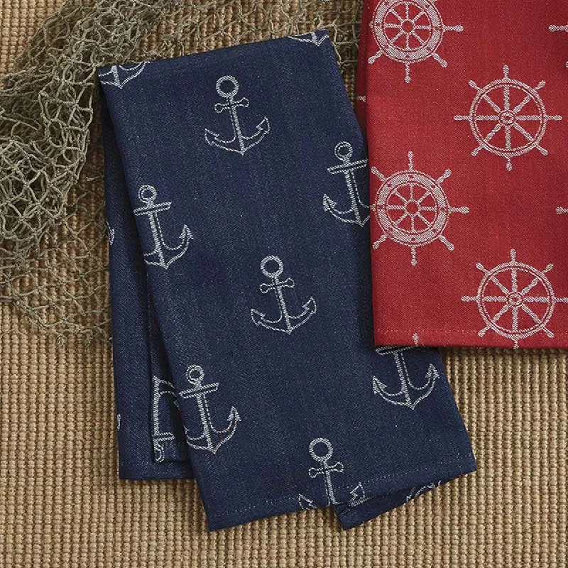 Anchor Jacquard Dishtowel Set of 3  Park Designs