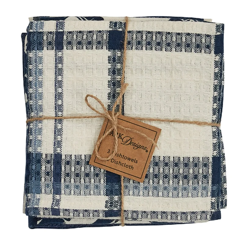 Bamboo Trellis 3 Dishtowel/Discloth Set Park Designs