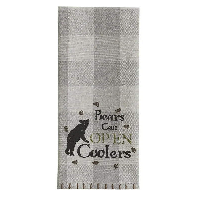 Bears Can Open Print Dishtowel - Park Designs