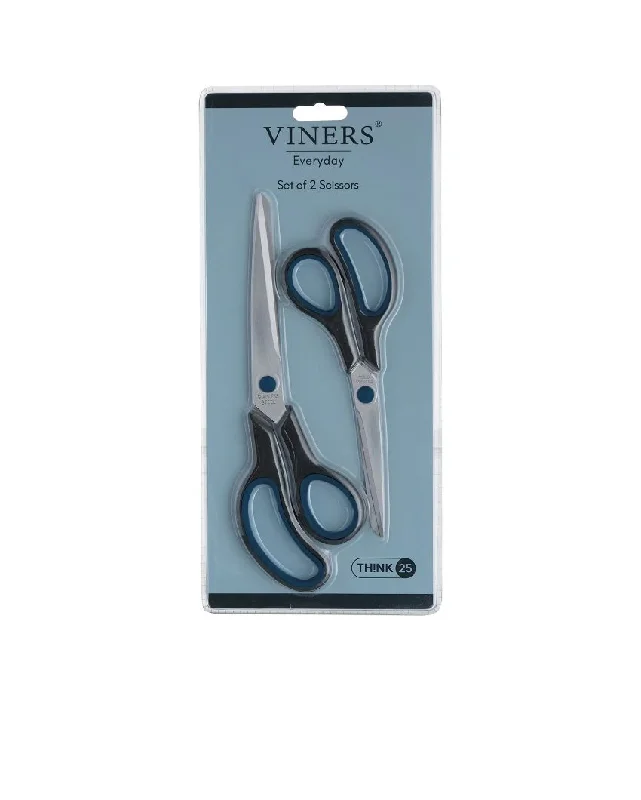 Black Stainless Steel Multipurpose Kitchen Scissors | Set of 2