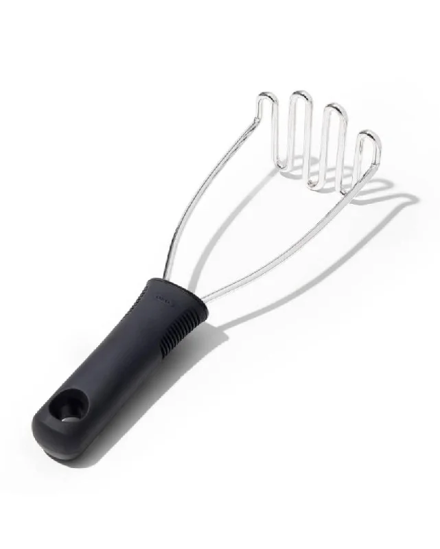 Black Stainless Steel Wire Potato Masher | Single | 4 x 3 x 11 inches