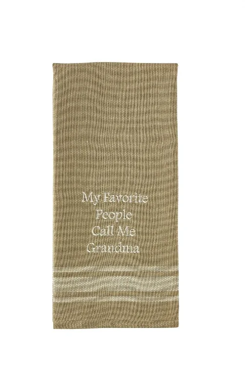 Call Me Grandma Dishtowel - Set of 2 Park Designs