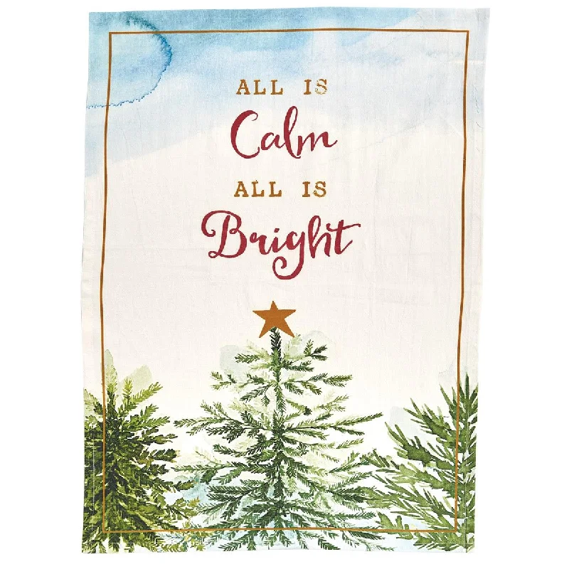 Calm And Bright Dishtowel - Set of 2 Park Designs