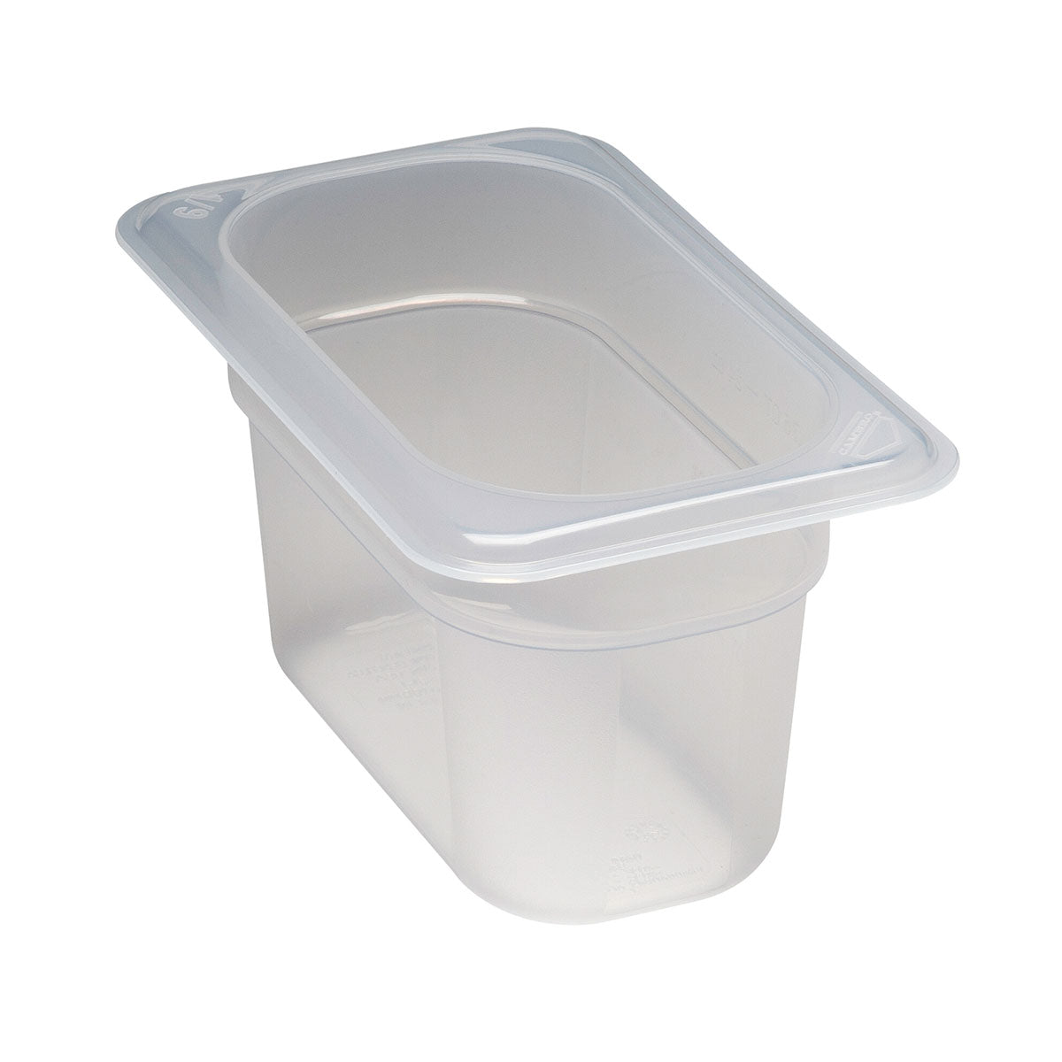 Cambro 94PP190 Translucent Food Pan, 1/9 Size, 4" Deep