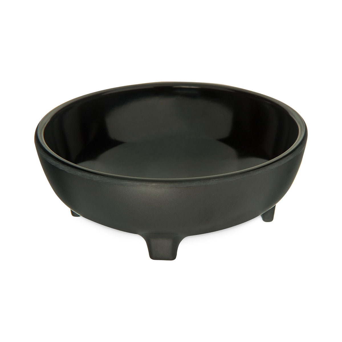 Carlisle 087803 Melamine Molcajete Ramekin, Black, 8 oz.