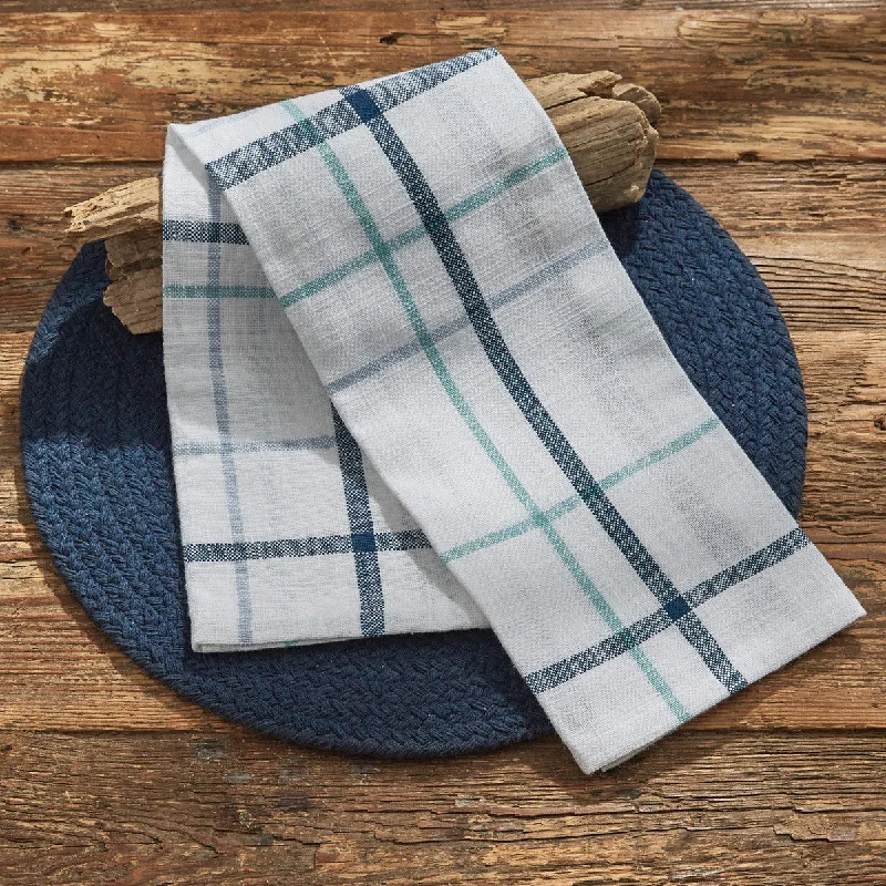 Caspian Plaid Dishtowel - Set of 6  Park Designs