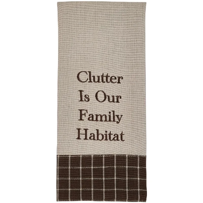 Clutter Is Our Family Dishtowel - Set of 6 Park Designs