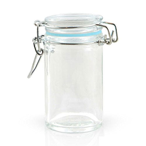 Cocktails & Events Heremes Mini Seal Jar, Blue, 2.2 oz.