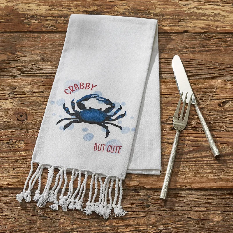 Crabby Decorative Dishtowel - Set of 6 Park Designs