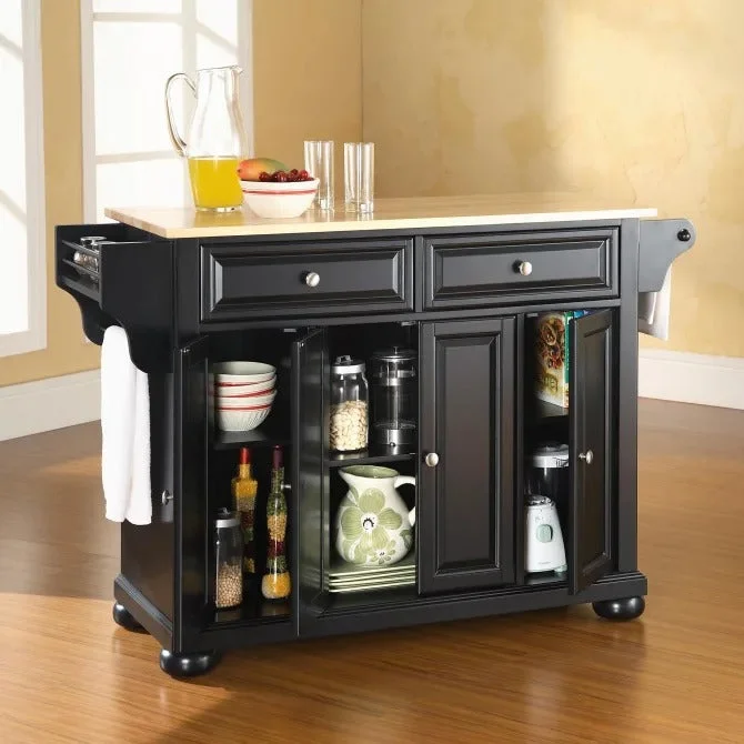 Crosley Furniture Alexandria Full Size Kitchen Island With Stainless Steel Top