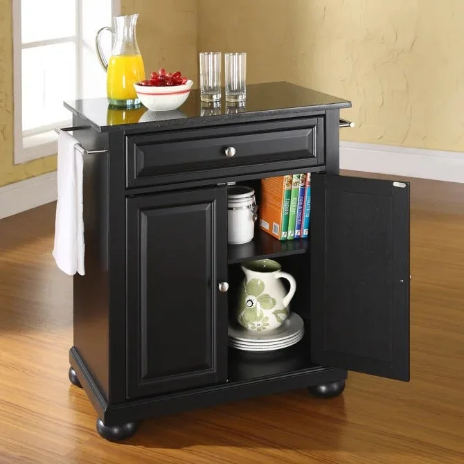 Crosley Furniture Alexandria Granite Top Portable Kitchen Island/cart