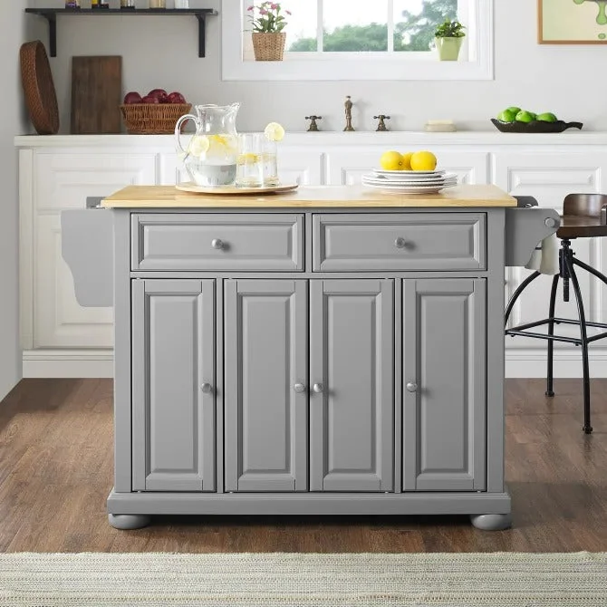 Crosley Furniture Alexandria Wood Top Kitchen Island/cart