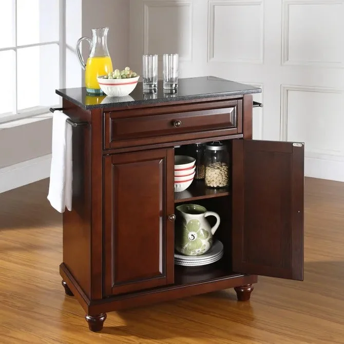 Crosley Furniture Cambridge Mahogany Granite Top Portable Kitchen Island/cart