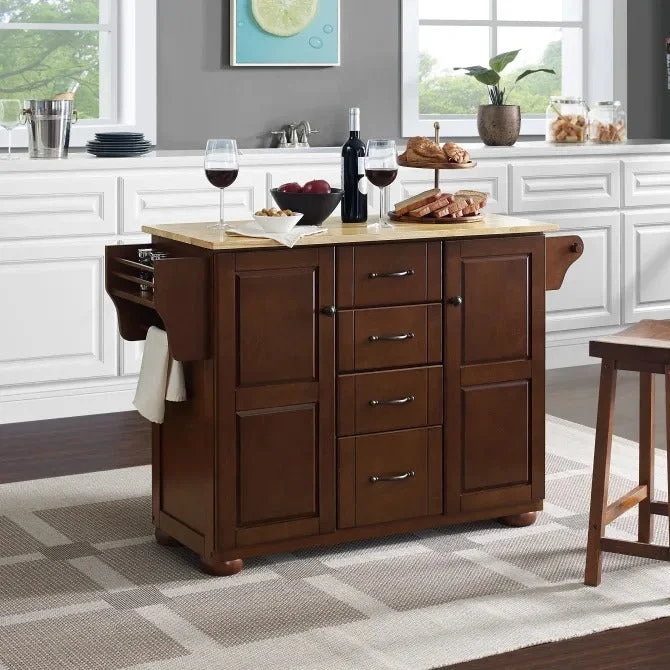 Crosley Furniture Eleanor Collection Granite Top Kitchen Cart