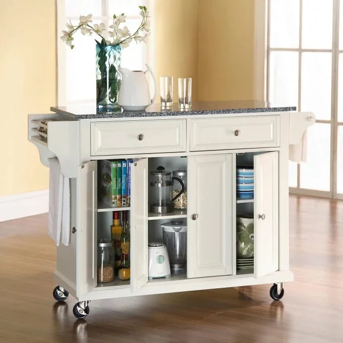 Crosley Furniture Full Size Granite Top Kitchen Cart