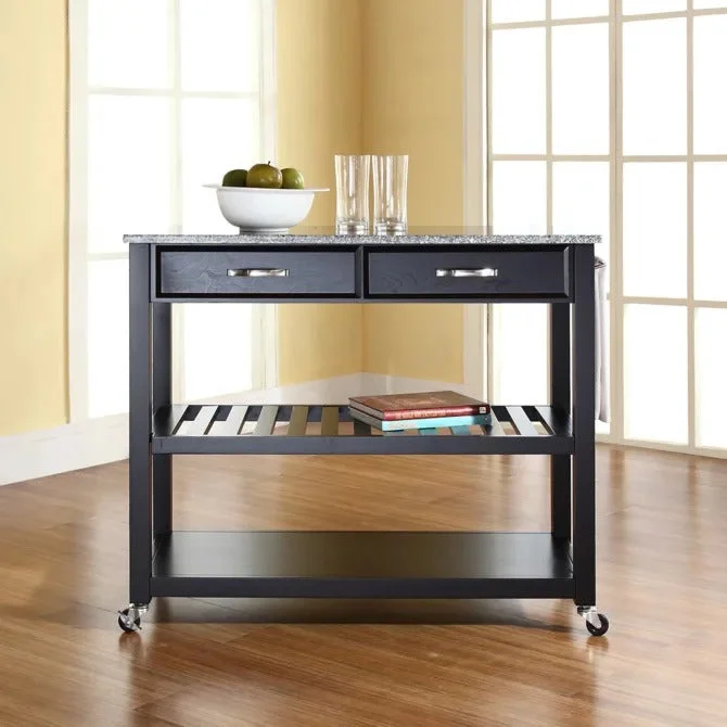 Crosley Furniture Granite Top Kitchen Prep Cart