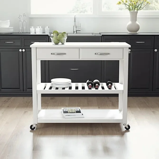 Crosley Furniture Granite Top Kitchen Prep Cart