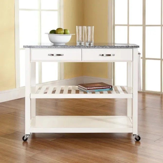 Crosley Furniture Granite Top Kitchen Prep Cart