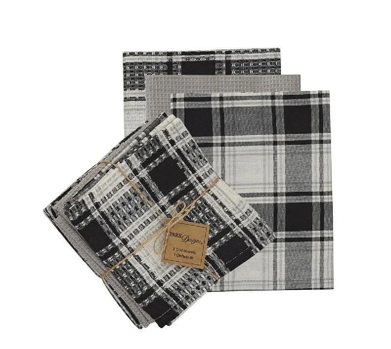 Crossroads 3 Dishtowels 1 Dishcloth Set  Park Designs