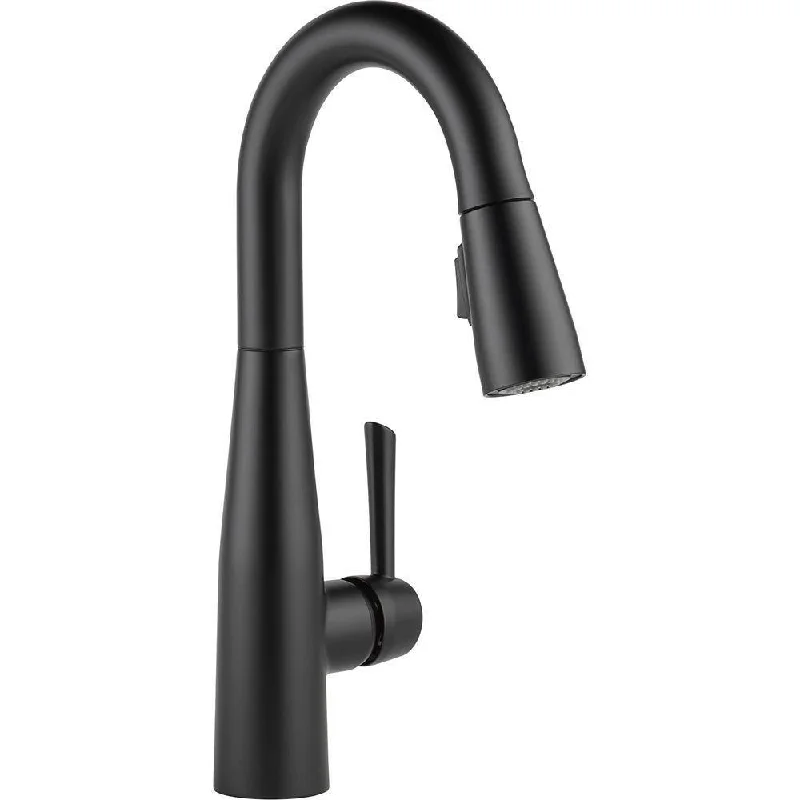 Delta Essa Single-Handle Bar Faucet in Matte Black with MagnaTite Docking 718195